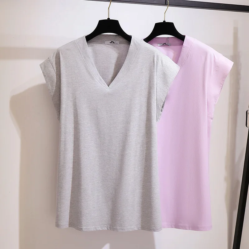 

Размера плюс летняя Femme футболки с коротким рукавом, с короткими рукавами, Harajuku Свободные серого и розового цветов, Футболки Уличная Готичес...