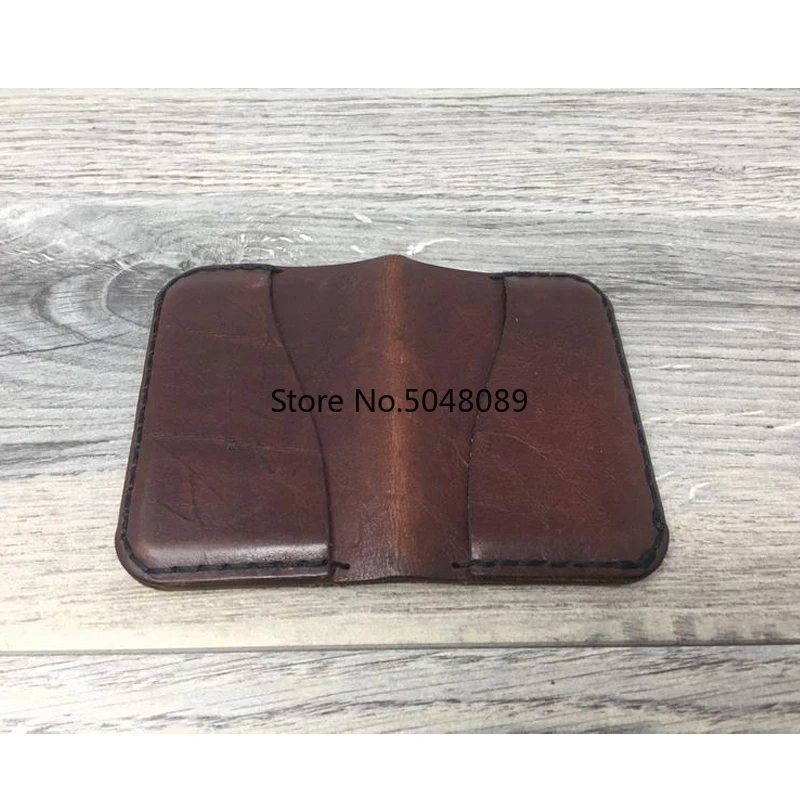 Двухсторонний четырехкарманный минималистичный кошелек из японской стали с