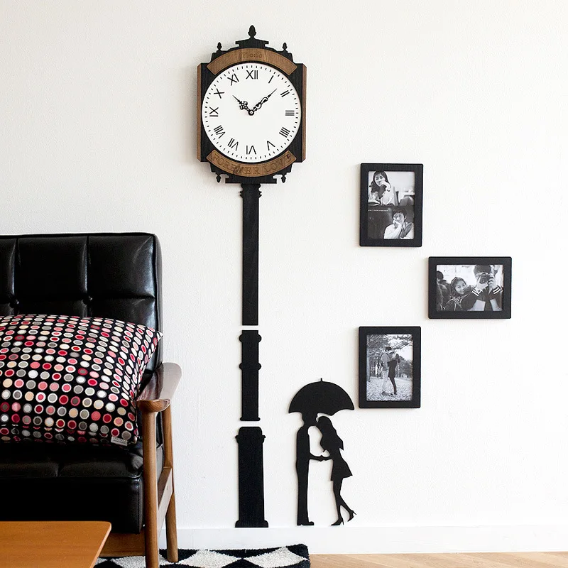 

Diy fashion mute wall clock modern living room creative wall clock simple clock sticker decoration modern design 6W784