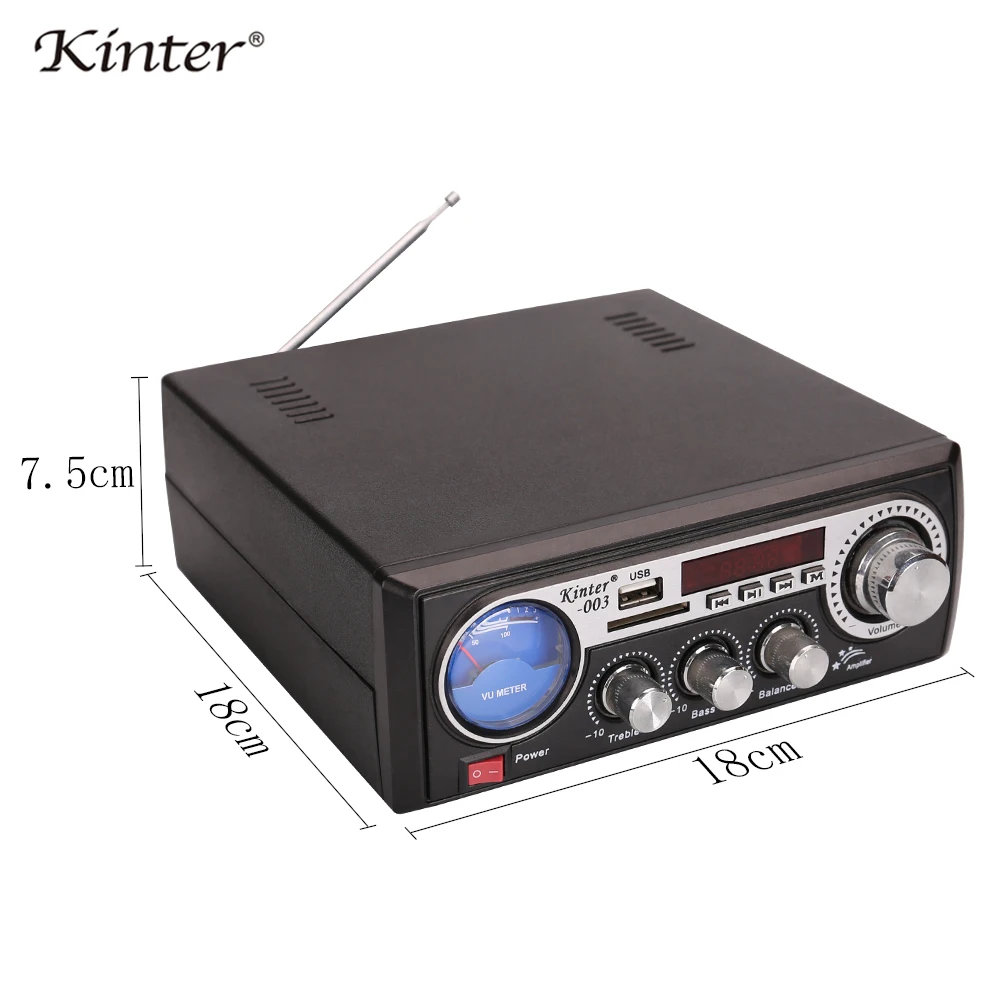 Kinter 003 усилитель мощности аудио с USB SD вход AUX воспроизведение hifi стерео звук