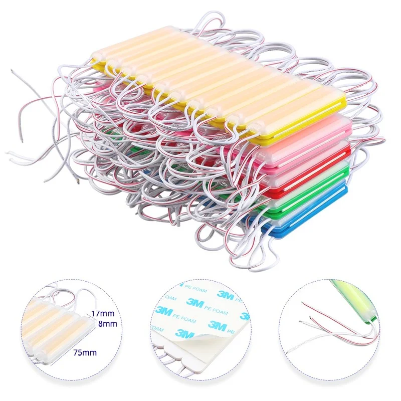 Суперъяркая светодиодная подсветильник ка с COB матрицей модуль 12 В световая