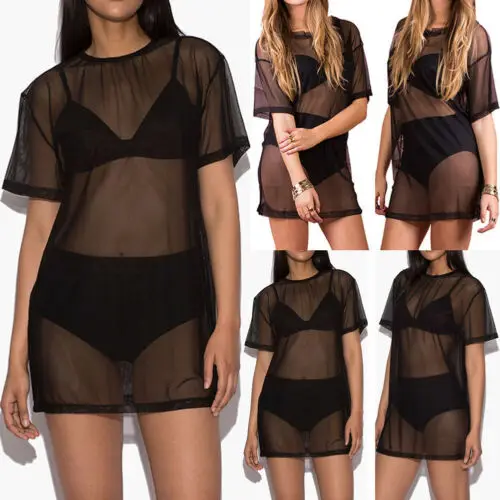 Женская прозрачная сетчатая туника |