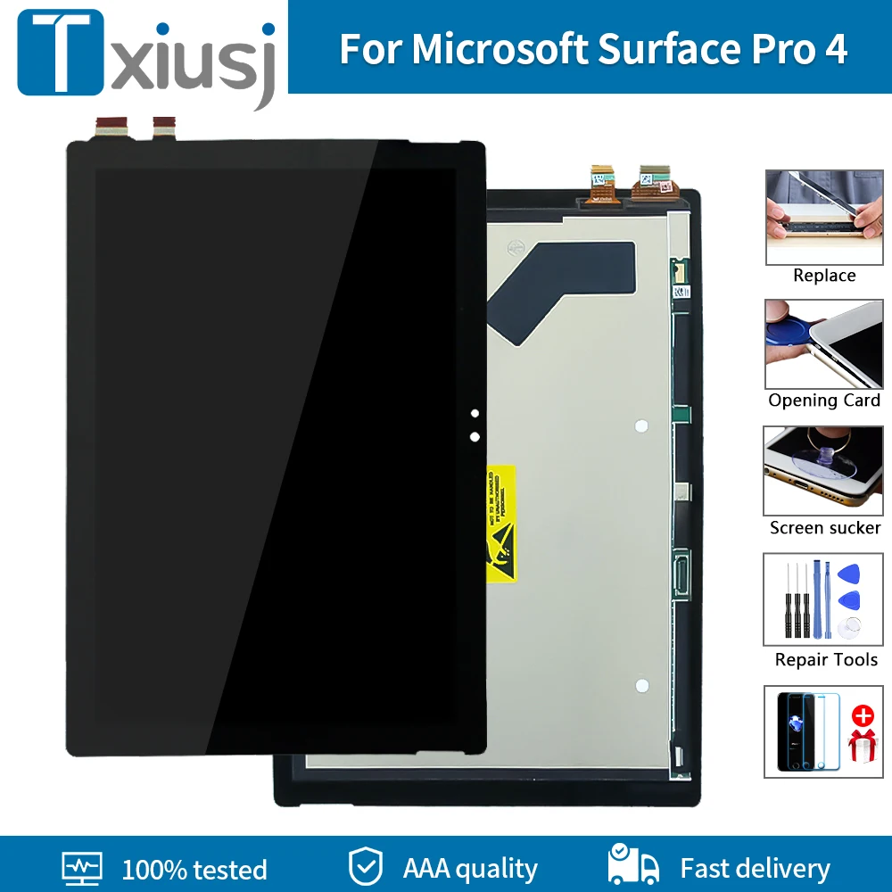 12 3 '颼% оригинал для Microsoft Surface Pro 4 1724 LCD сенсорный экран дигитайзер панель