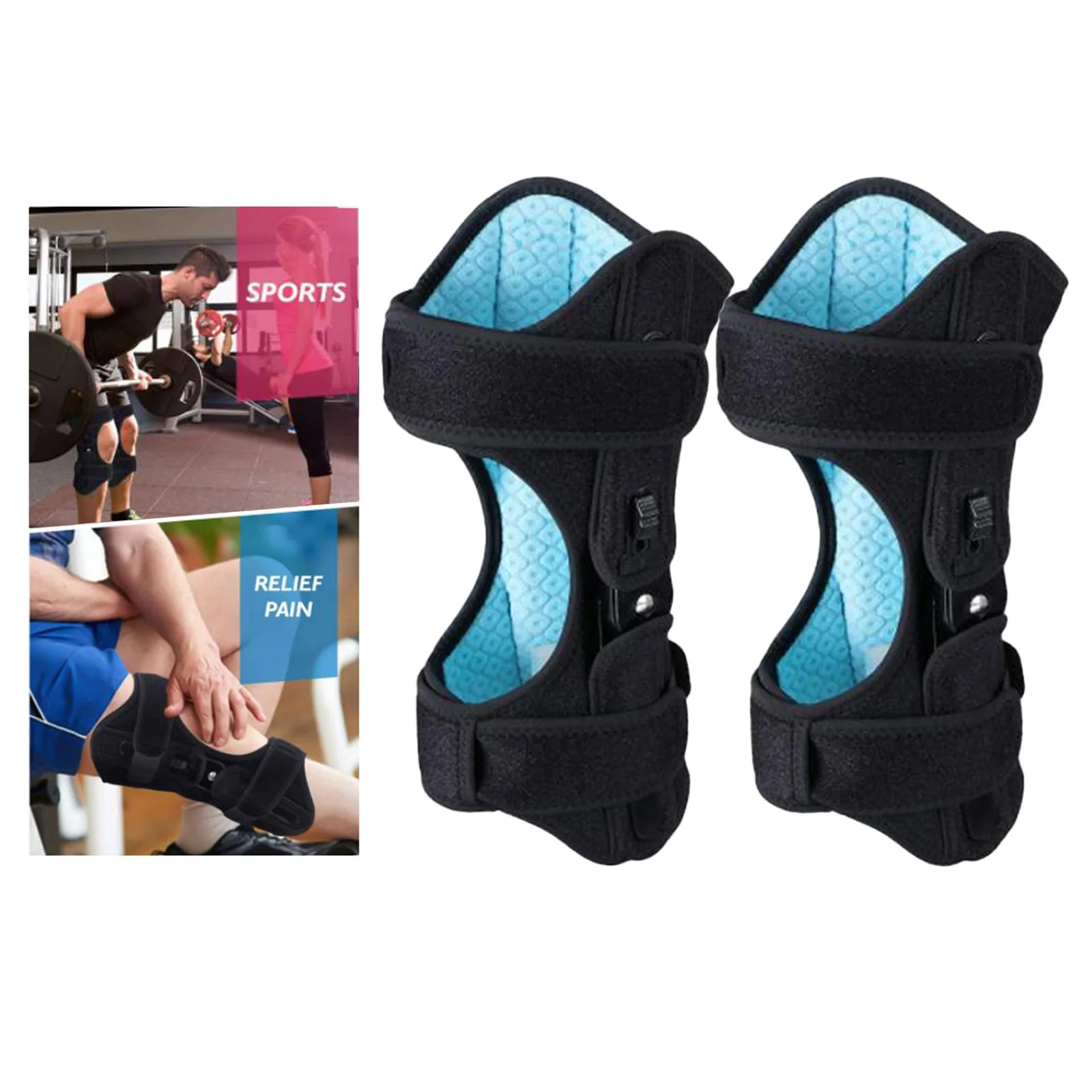 

One Pair of Knee Protection Booster Joint Knee Pad Support for Climbing, Reduces Soreness