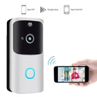 Двухсторонний дверной звонок с Wi-Fi, беспроводной видеозвонок с PIR-датчиком для разговора, умная HD-камера безопасности, умный дверной звонок, защита для домашней безопасности