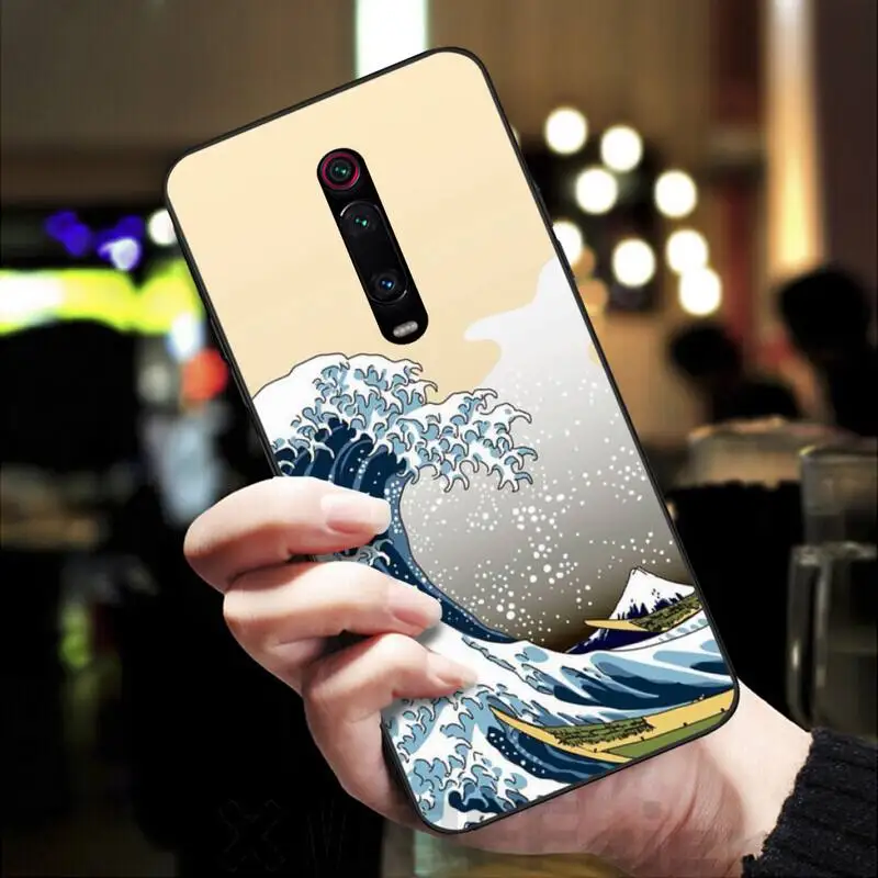 Чехол для телефона с рисунком LJHYDFCNB Wave spray чехол Redmi K20 Note4 4X 5 5A 6 6PRO 7 8 8Pro | Мобильные