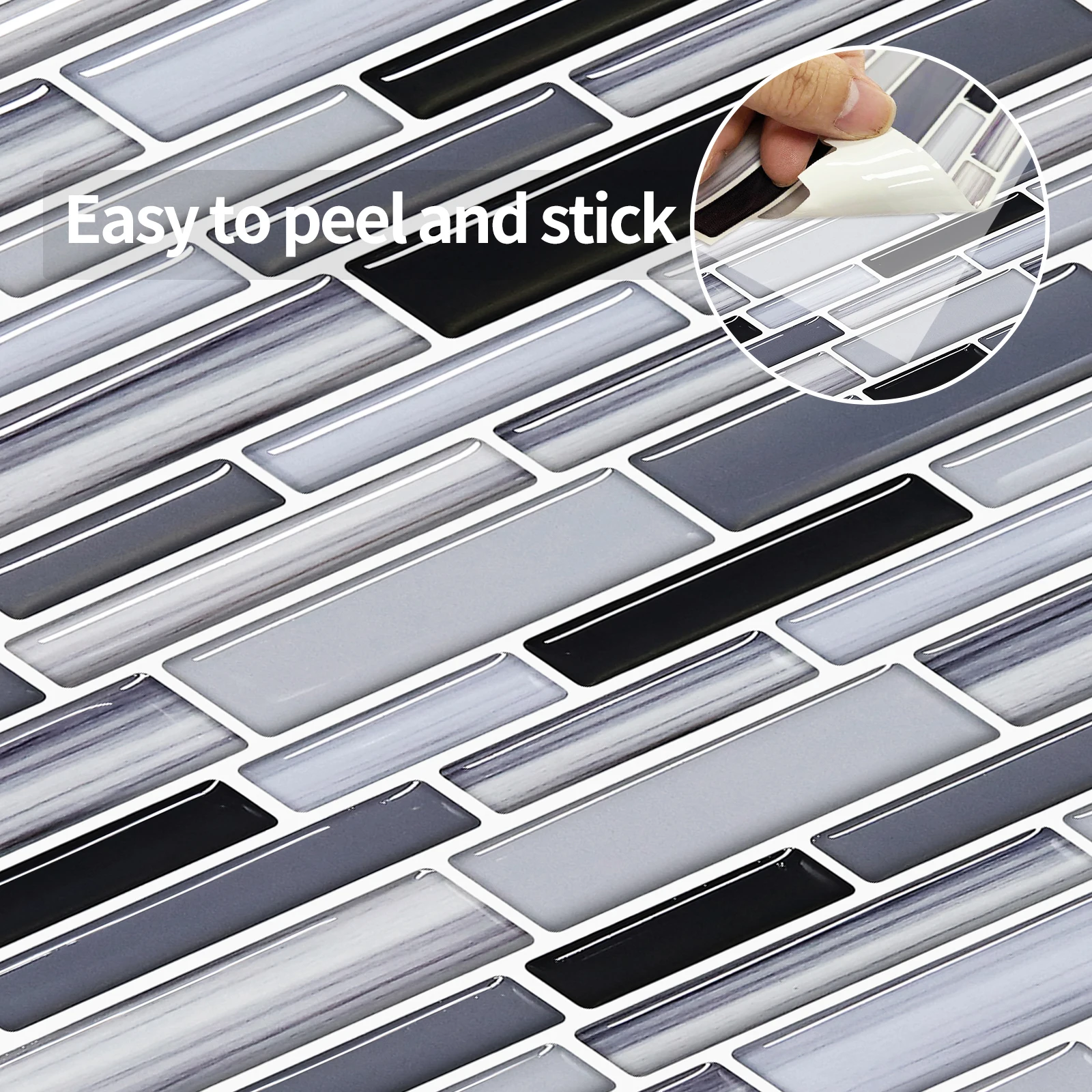 morcart 1pcs peel wall stickers self adhesive tile adhesive tiles 3d wallpaper home decor wall decals for kitchen bathroom room free global shipping