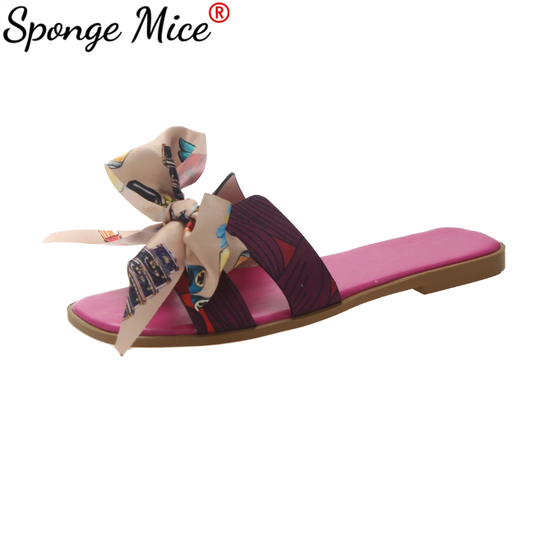 

Fashion Sandals Shoes Women Bow Summer Sandals Slipper Indoor Outdoor Flip-flops Beach Shoes Female Slippers Zapatos De Mujer