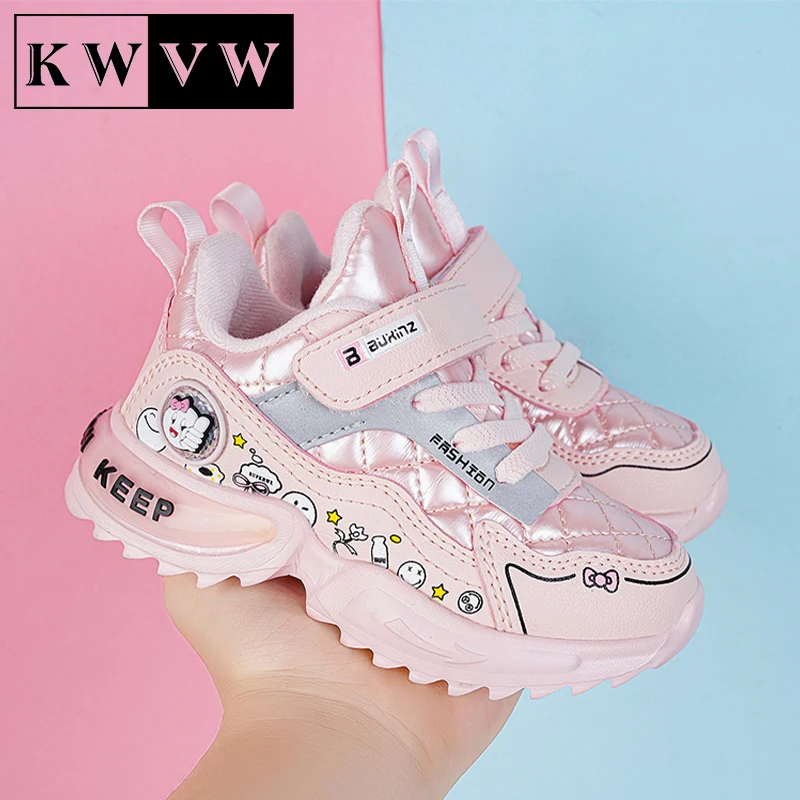 Детская повседневная обувь модные милые кроссовки для девочек на мягкой подошве