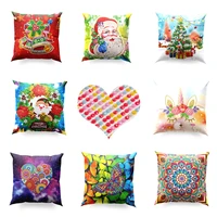 30x30cm 5d diy diamond painting butterfly cushion cover christmas pillow case mosaic cross stitch kits embroidery decor home