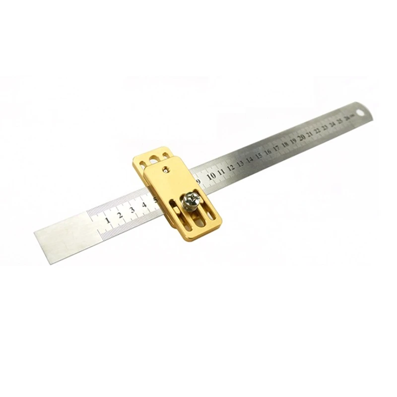 

Woodworking Angle Scribing Steel Ruler Positioning Block Scribe Line Drawing Marking Gauge for Carpentry Measuring Tool Promotio