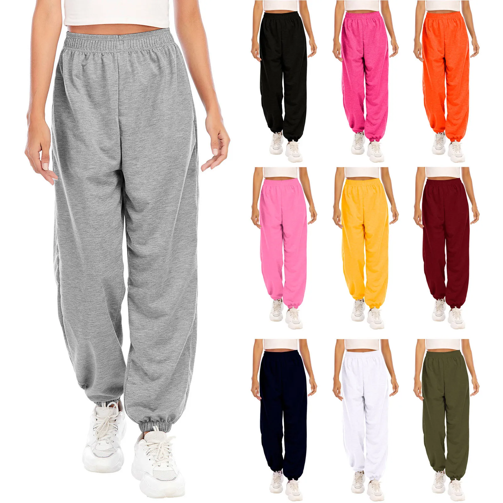 

Plus Size Pants Women Sports Fitness Stretch Strethcy Thick Warm Pants Trousers Jogging Sweatpants Jogger Pants