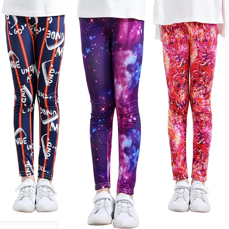 Высококачественные леггинсы для девочек брюки карандаш маленьких детские из