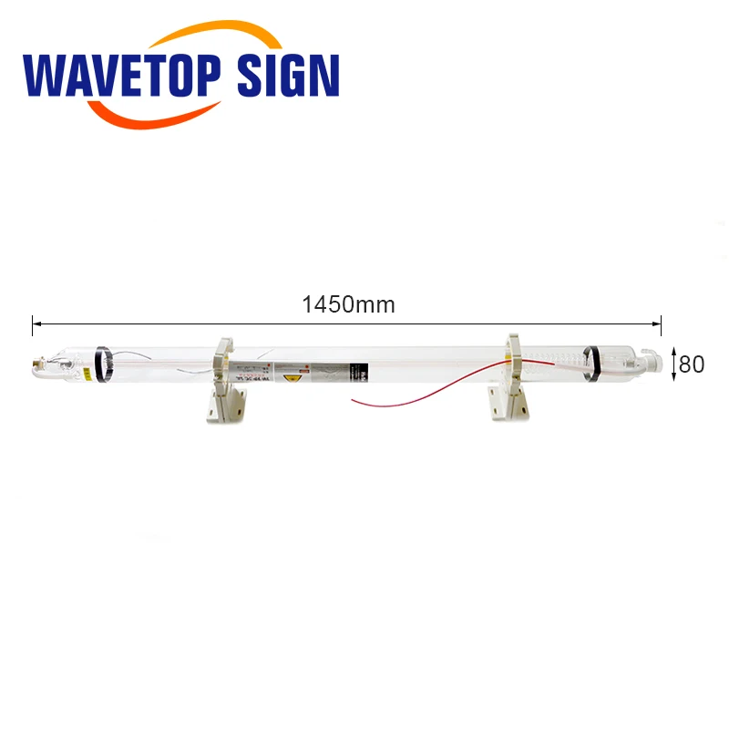 Лазерная трубка WaveTopSign Co2 WT1450 80 Вт лазерная стеклянная длиной 1450 мм диам.