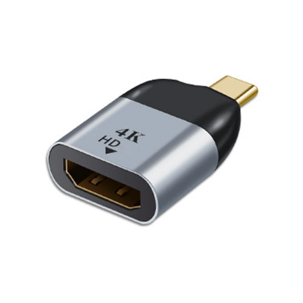 Переходник для видеокабеля с разъемом Type-C на HDMI алюминиевый сплав
