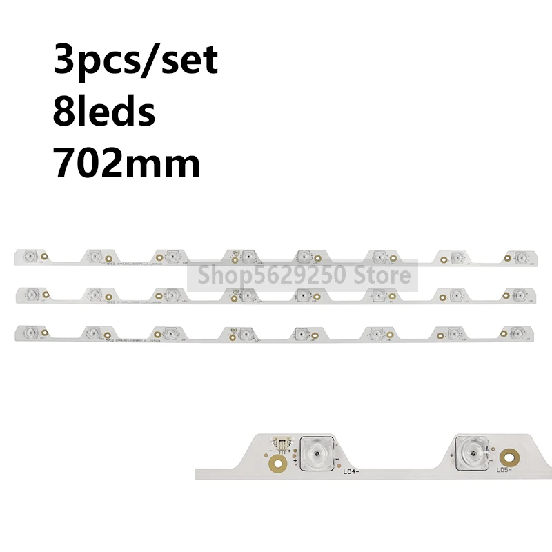 

led backlight strip for TC L L43P1-UD L43P1A-F L43F3800A 4C-LB4308-ZM01J 02j EM43LB02_LED3030F2.1_V1.1_20151026