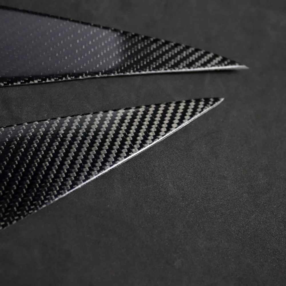 

2pcs Headlight Eyebrows Eyelid Sticker Trim Car Styling Carbon Fiber Trim Compatible with Mitsubishi Lancer