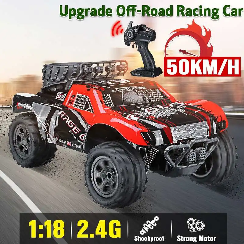 

NEW 1:18 Wireless Remote Control Speed Truck 55km/H Drift RC Off Road Racing Cars Desert Truck Toy Gift Xmas Gifts for Children