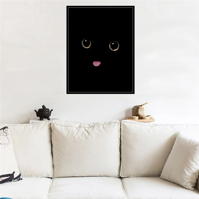 

Алмазная краска, полностью круглая картина 5D из смолы, алмазная живопись, вышивка крестиком, картина по номерам, животное, мозаика, Черный ко...