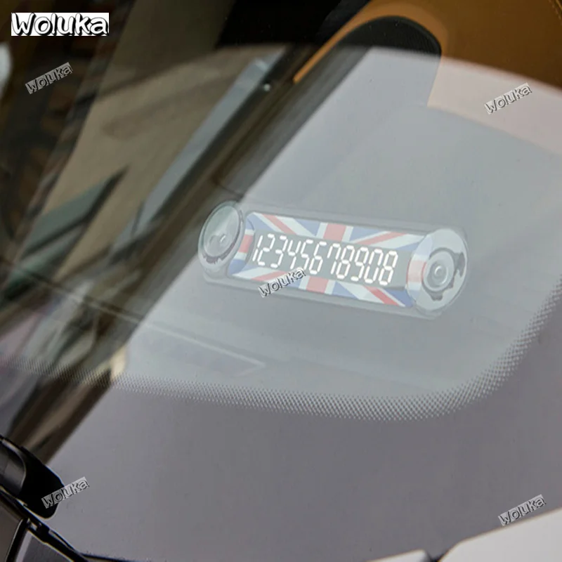 Британская ветровая парковочная карточка с номером телефона модная трендовая