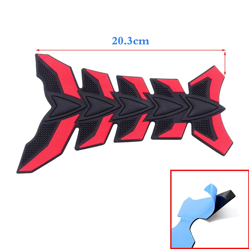1 Pcs Universal Motorcycle Fuel Tank Fish Bone Decals Three-Dimensional Rubber Personality Japanese Knight Car Sports | Автомобили и