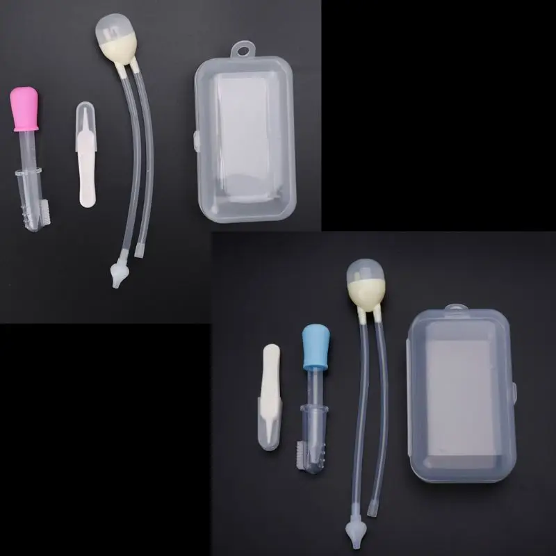 

4Pcs Newborn Baby Care Kit Healthcare Nasal Aspirator Dropper Feeder Nursing Kit