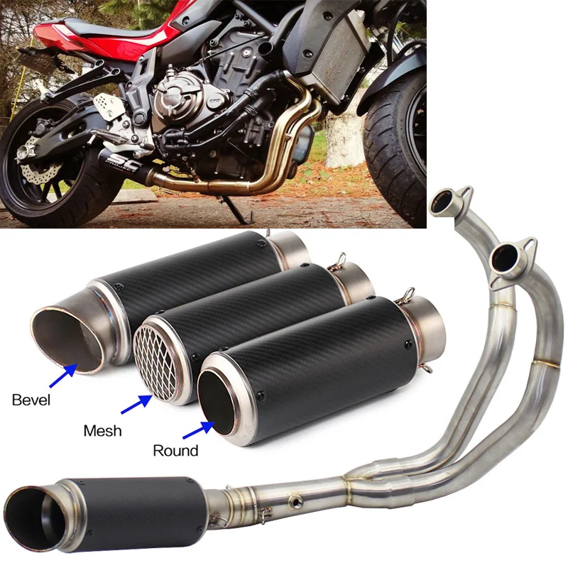 Полная выхлопная система MT FZ 07 для мотоцикла глушитель трубы YAMAHA XSR700 2016-2020 MT07 FZ07