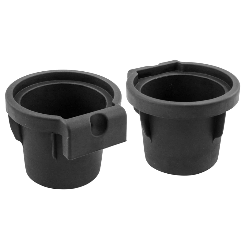

2X 2005-19 Fits for Nissan Frontier Xterra Console Cup Holder Inserts Liner Black