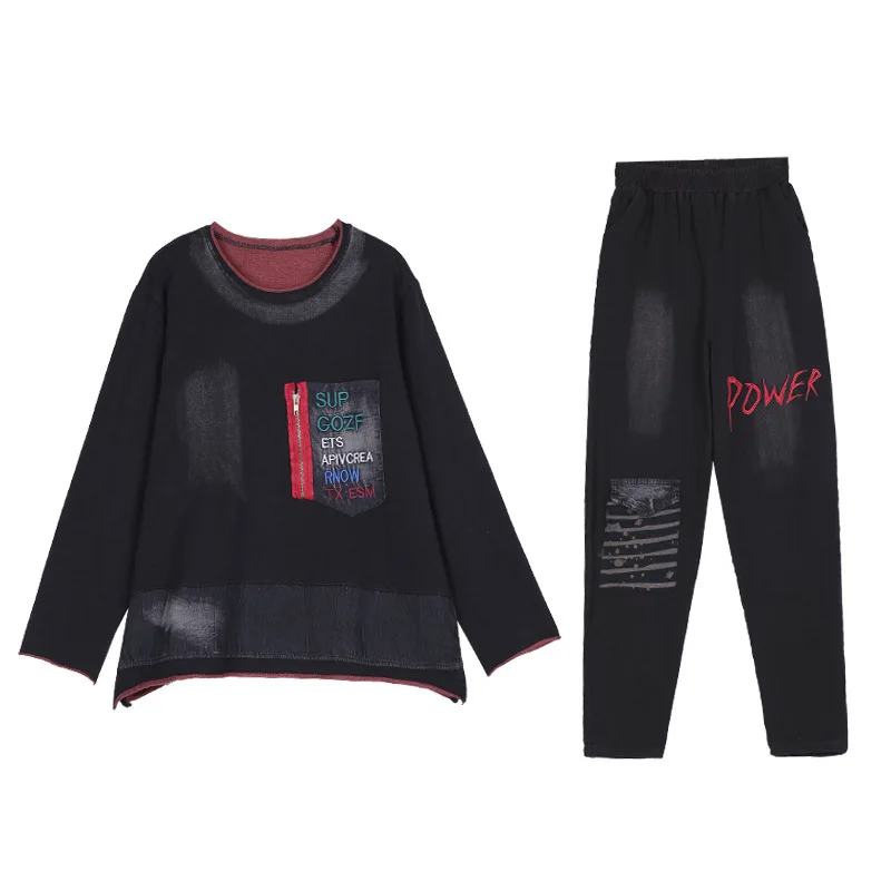 Max LuLu 2020 новые весенние модные женские Лоскутные Топы и шаровары винтажные