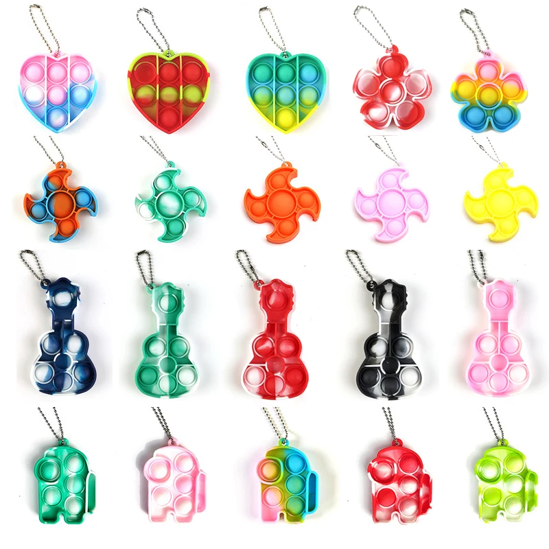 

New Fidget Toys Push Bubble Simple Dimple Reliver Stress Toys Funny Adult Children Sensory Toy Rainbow Antistress Fidjet Gift