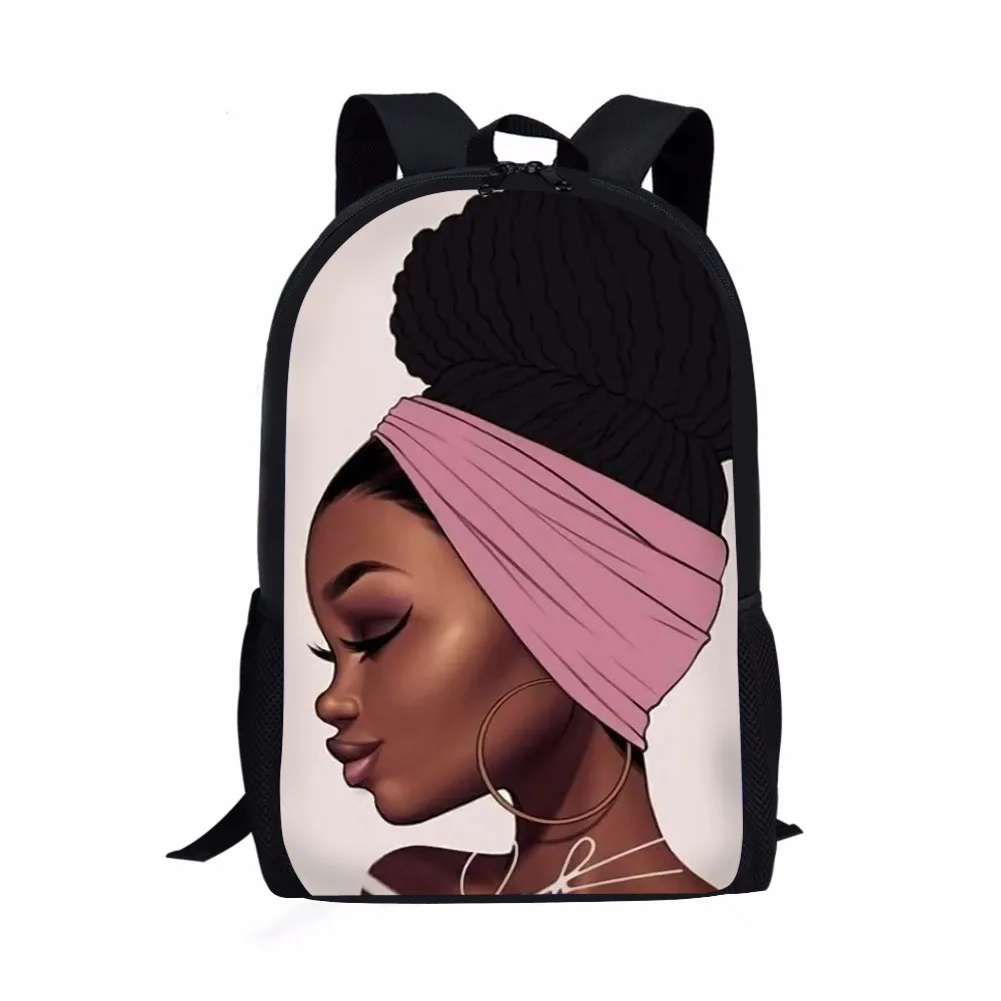 

Черные африканские сумки для книг для девочек, школьный ранец в африканском стиле для детей начальной школы, стильные американские рюкзаки