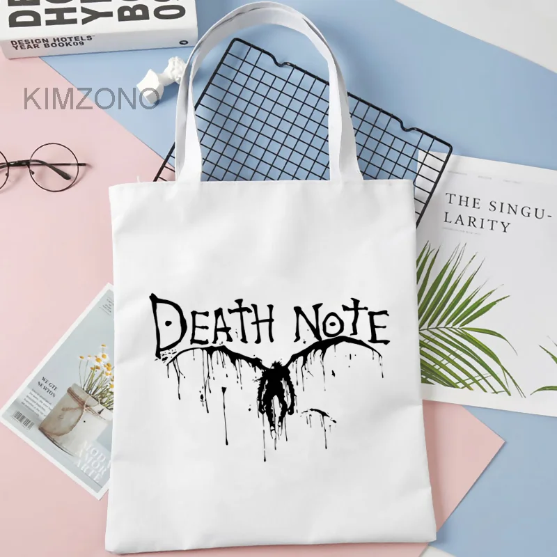 

Death Note shopping bag handbag bolsas de tela shopper shopper grocery eco bag woven bolsas ecologicas foldable reusable grab