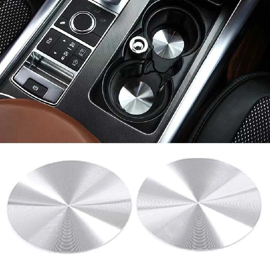 

JEAZEA 2x6 см чехол для подстаканника, накладка для Land Rover Range Rover Sport Vogue Discovery Vision Freelander Evoque, универсальный 60 мм