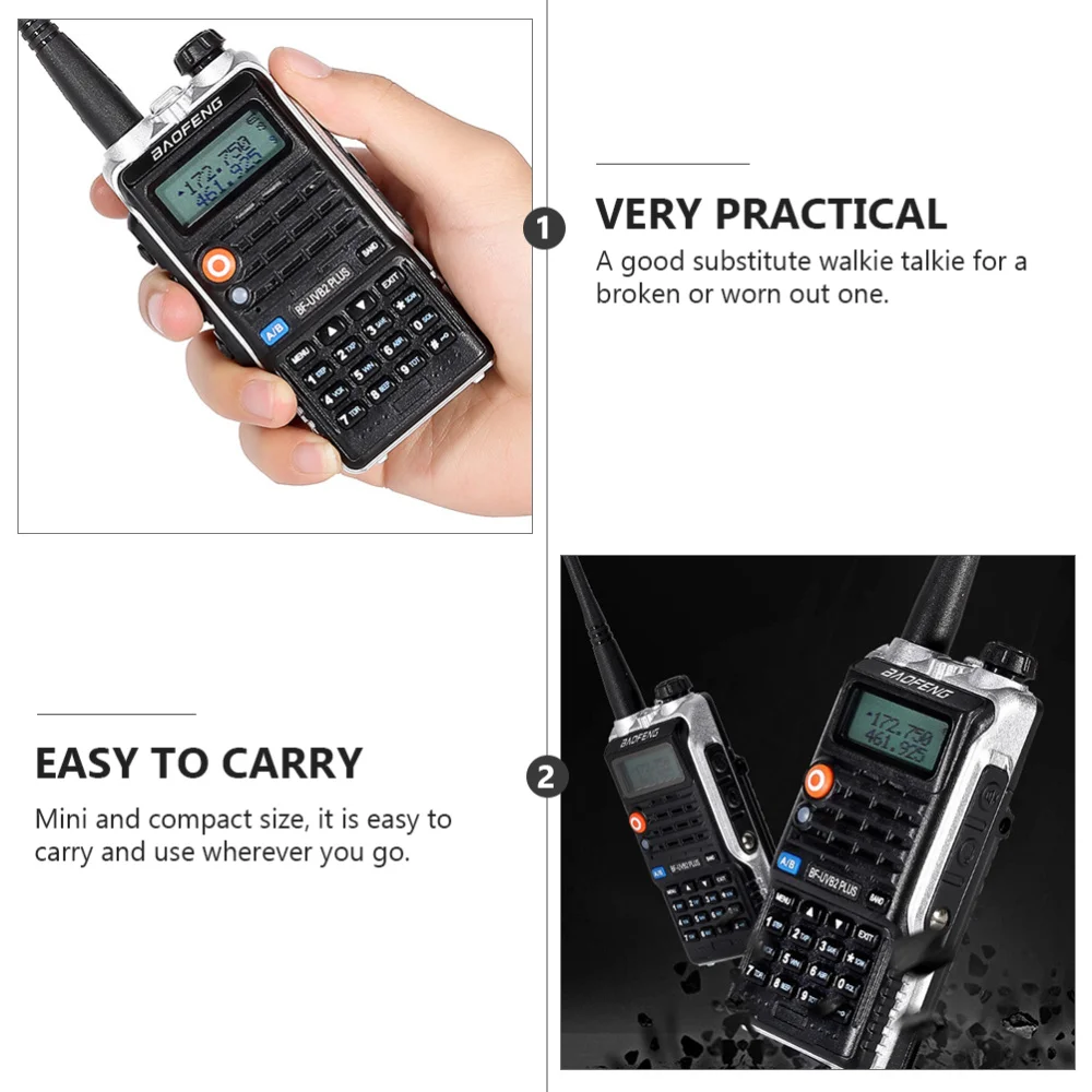 

1Set Intercom Walkie-talkie 128 Channels Interphone for Hiking Camping Plug
