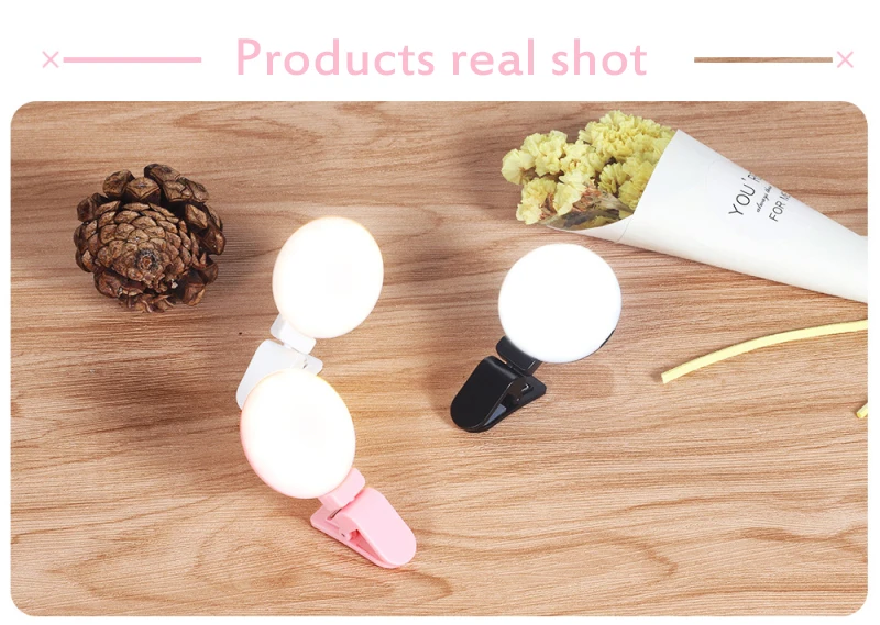 

XJ16S Photography Dimmable Fill Light Selfie Ring Light Youtube Phone Mini LED Video Light Universal for Samsung Huawei Iphone