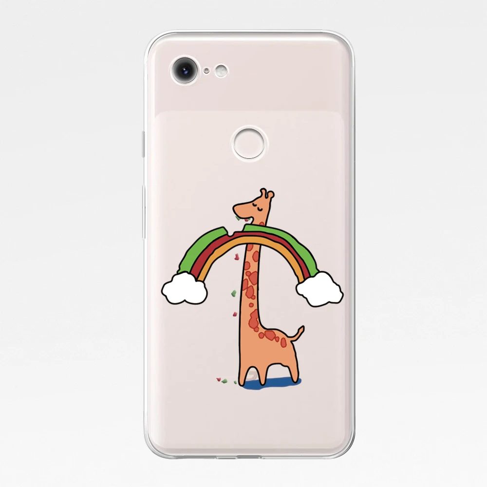 

Giraffe Dog Coque for Google Pixel 5 4 4a 3 3a 2 XL Soft TPU Silicone Back Phone Cases For Pixel 4XL 5 XL 3XL 2XL Cover Funda