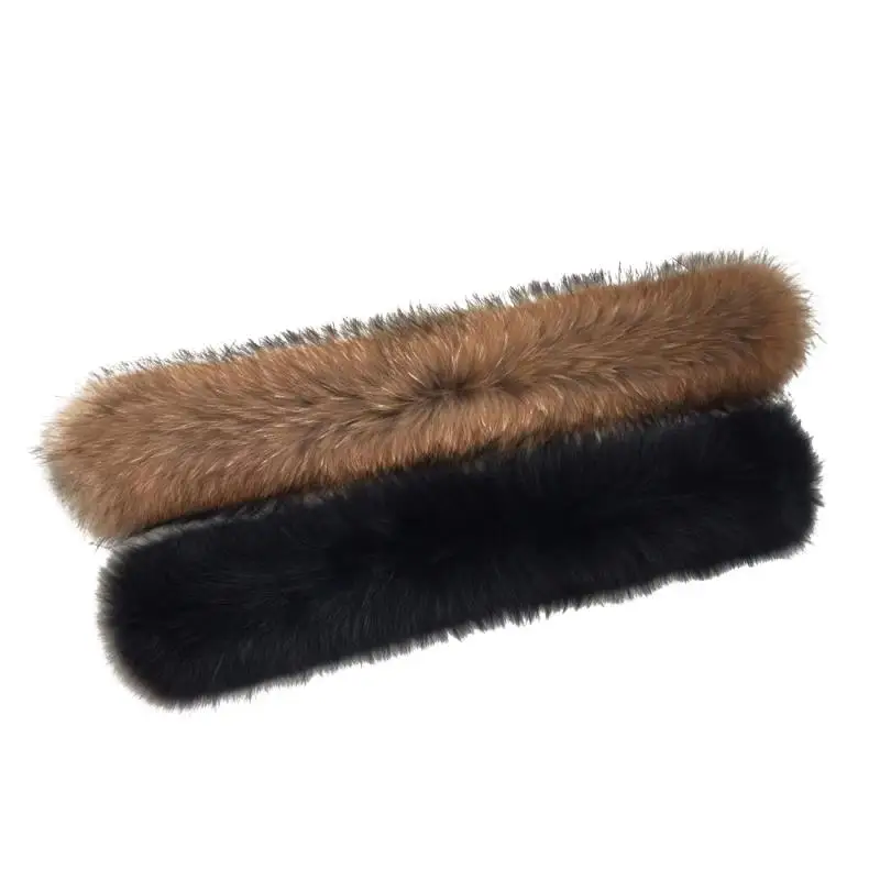 Для мужчин Wo s натуральной меховой воротник Ширина с натуральным мехом енота