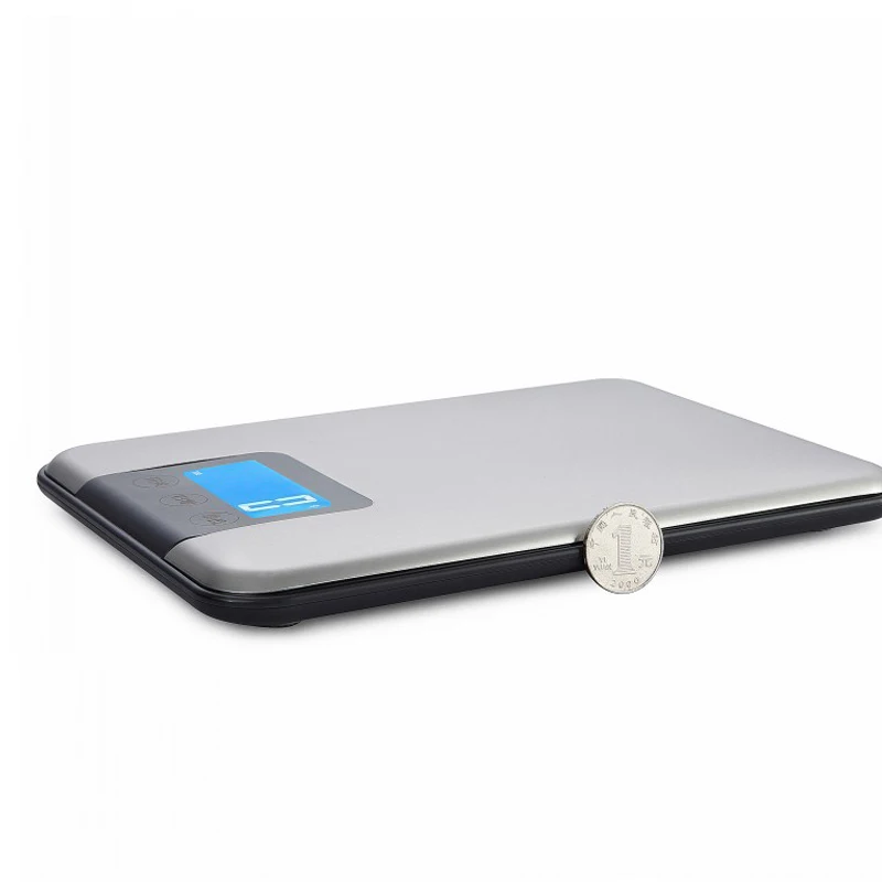 

5kg~15kg/1g Kitchen Scale Stainless Steel Digital Electronic Food Diet Scale Baking Electronic Scale USB Rechargeable LCD Scale