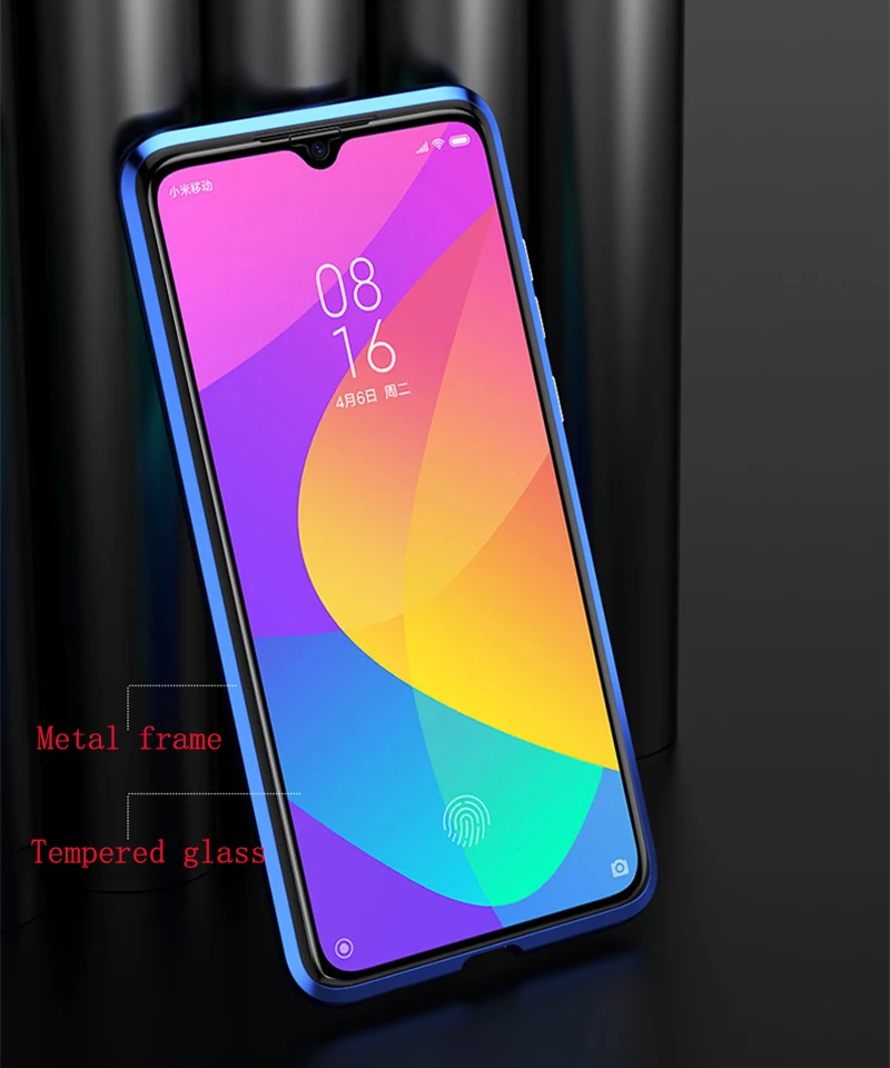 Металлический двусторонний чехол с магнитной адсорбцией для Xiao mi Red mi K20 Note 7 8 Pro 8 8A чехол для Xiaomi mi 9 Se 9T CC9 CC9E F1