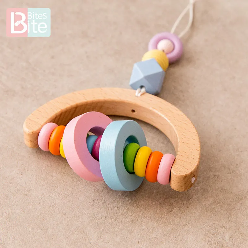 1 шт. детская деревянная погремушка для прорезывания зубов | Игрушки и хобби