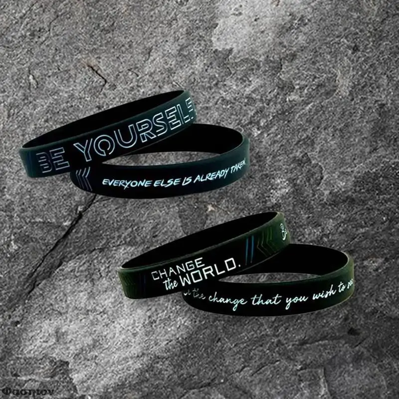 Новый вдохновляющий браслет мотивационный будьте себе измените мир создайте