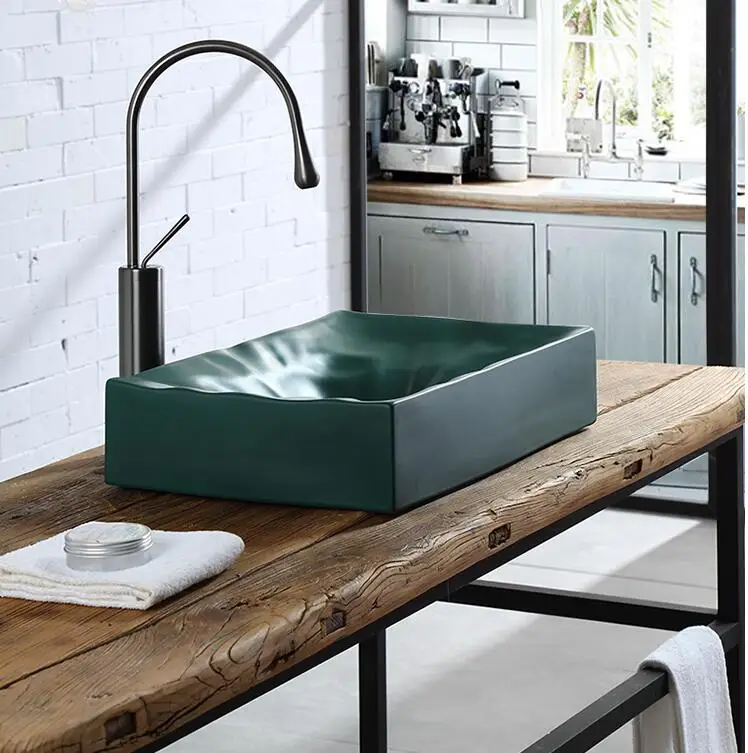 

Rectangular toilet basin art basin creative modern style washbasin