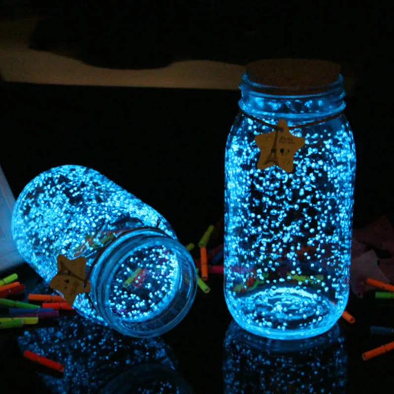 DIY Luminous Glow Gravel Noctilucent Sand Romantic Sky Blue 