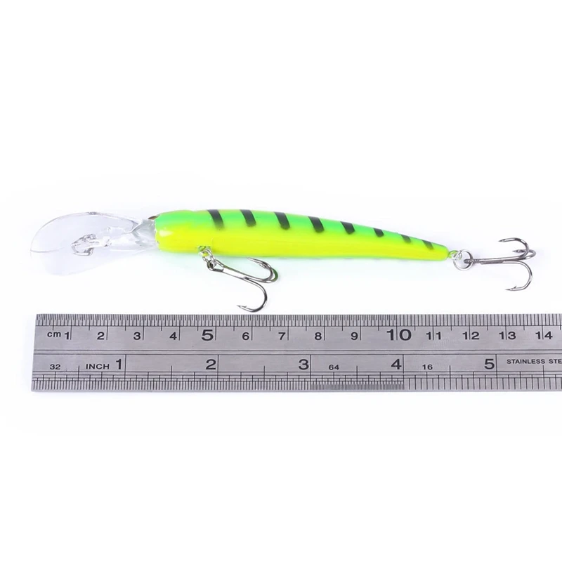 

New 1pc 12.5cm Slow Sinking Minoan Hook Lure Bait Bait Hook Perch Swimbait Shaking 9 Styles
