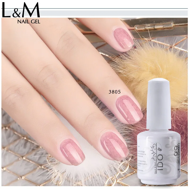 6 шт./лот IDO брендовый кожаный гель серия новый цветной гель-лак для ногтей осень и