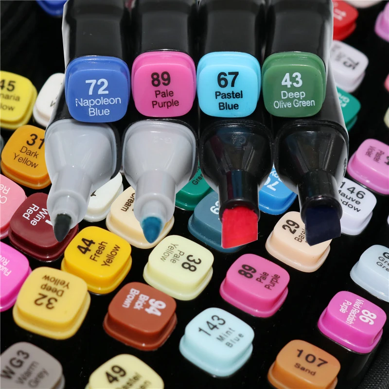 Маркеры на масляной спиртовой основе для детей и студентов, 30/40/60/80 Маркеры на масляной спиртовой основе для детей и студентов, 30/40/60/80