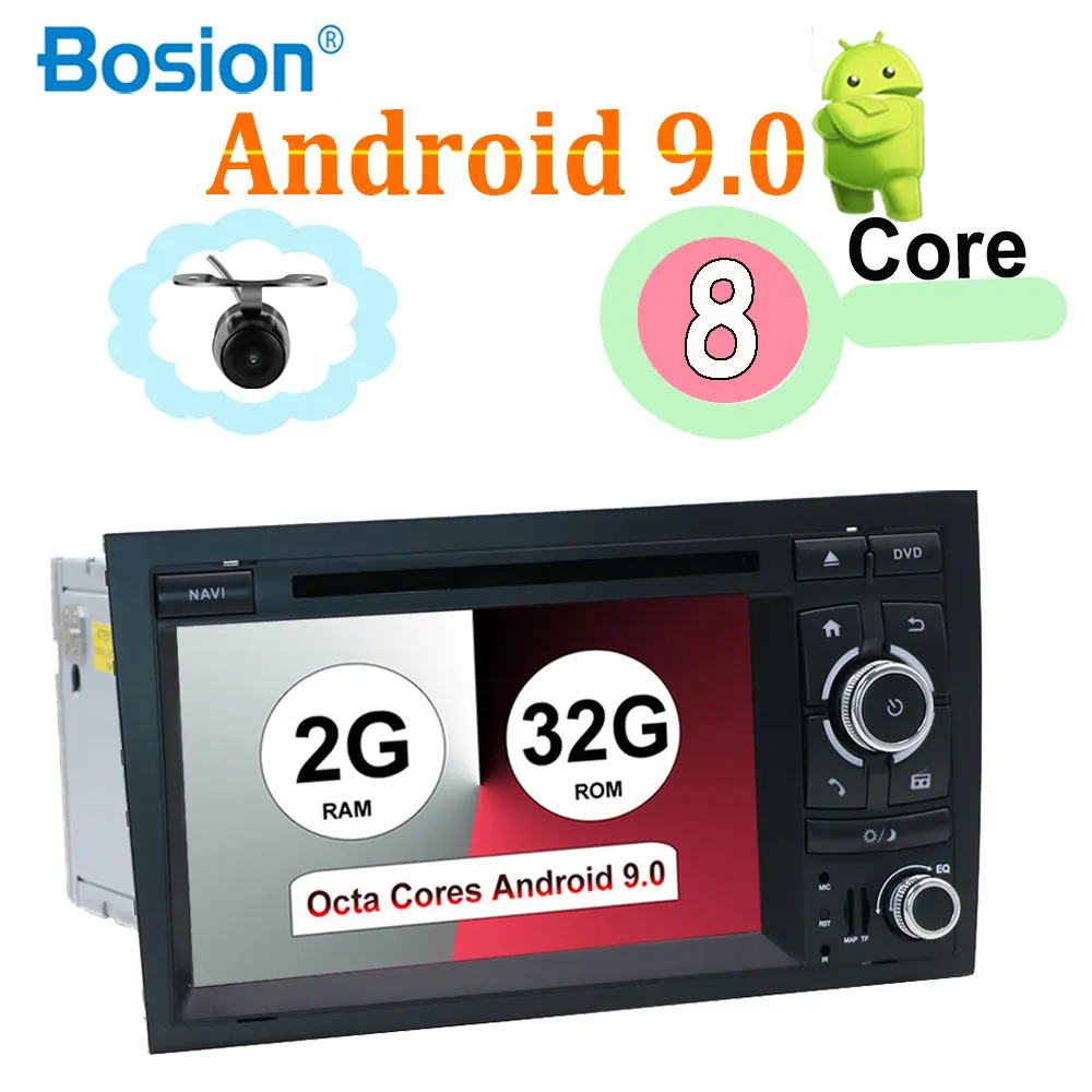 Восьмиядерный для Audi A4 B6 B7 S4 B7 B6 RS4 B7 SEAT Android 9,0 Wifi gps Navi SWC Bluetooth Камера Canbus поддержка 4G, DAB, OBD, tv, TPMS