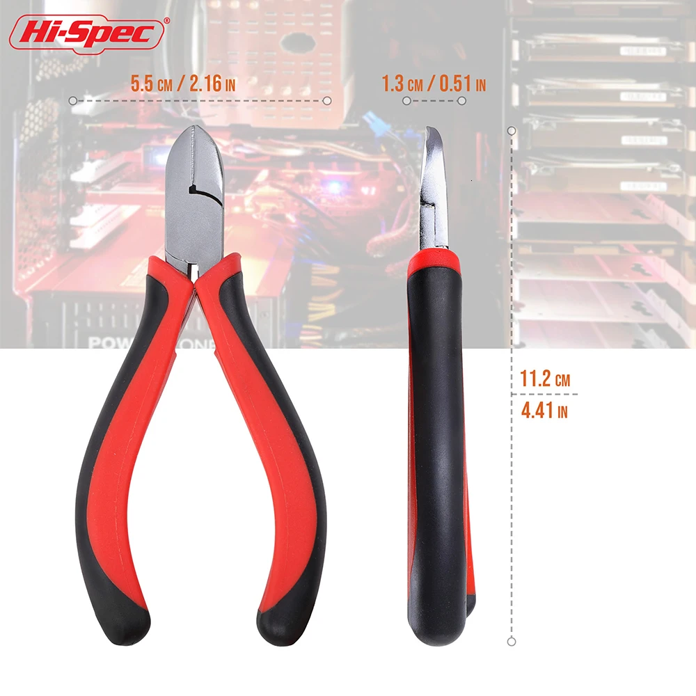 Hi-Spec из нержавеющей стали электрические кусачки для кабеля режущие боковые ножницы плоскогубцы кусачки мини диагональные плоскогубцы ручные инструменты