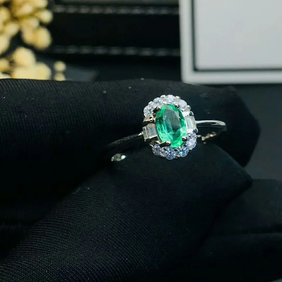 Женский комплект ювелирных изделий MeiBaPJ Свадебный из серебра 925 пробы с