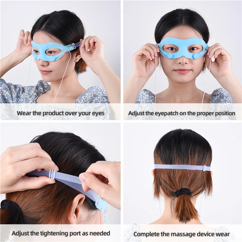 

CkeyiN Eye Relax Massager Instrument Vibration Acupressure Fatigue Relieve Anti Wrinkle Eye Patch Blood Circulation Blindfold